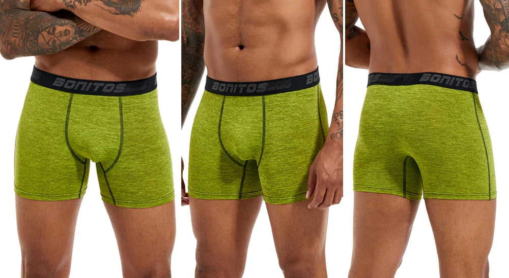Men's Stretch Boxer Briefs, 4-Pack