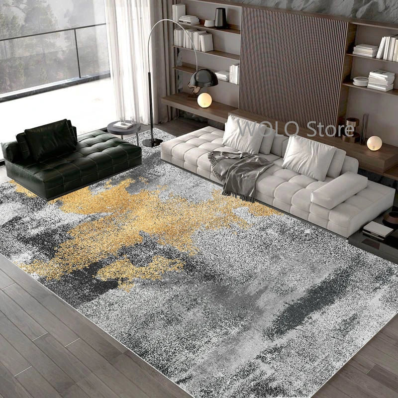 Nordic Abstract Area Rug – Washable Non-Slip Carpet for Living Room, Bedroom & Dining Room