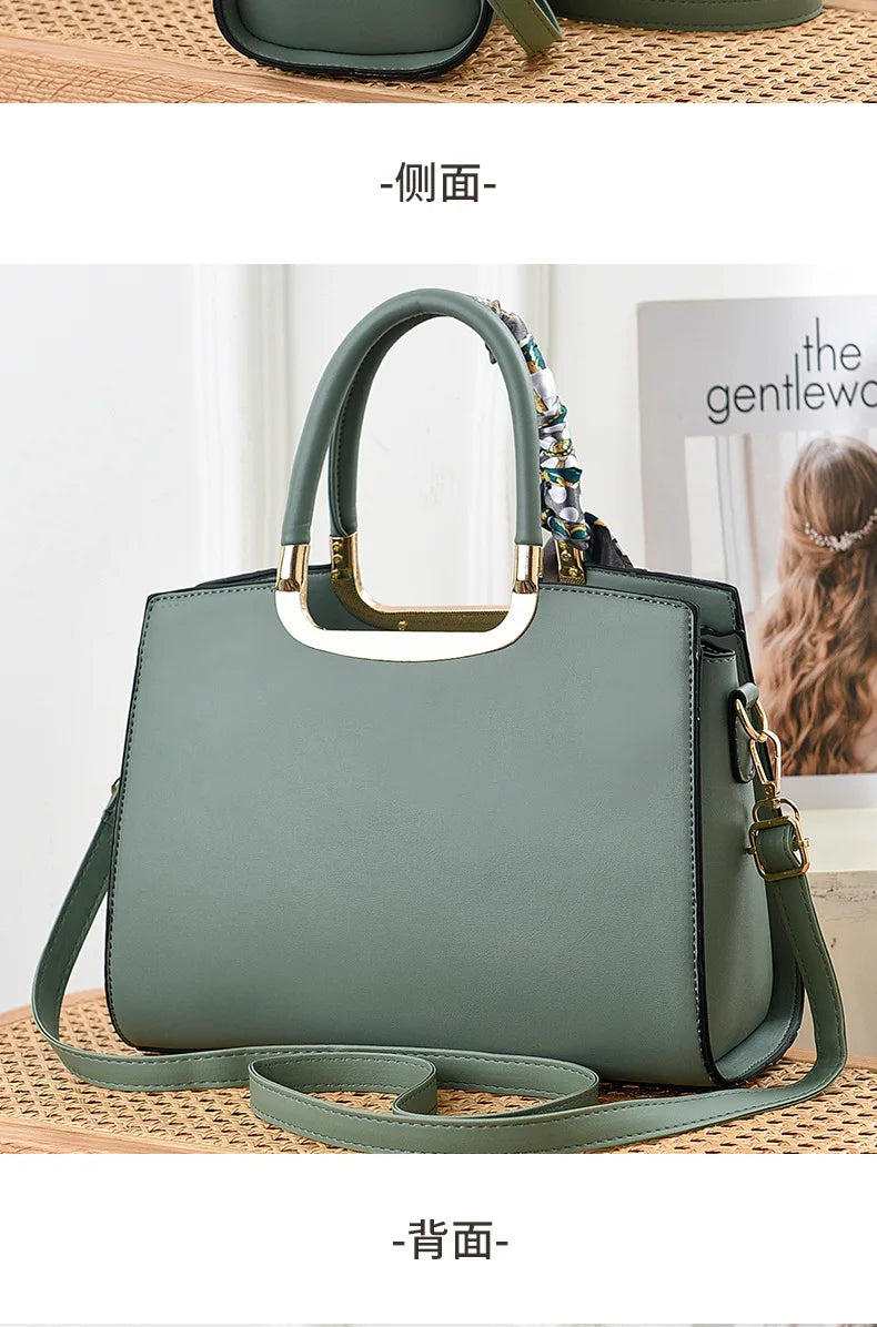 Luxury Embroidered Floral Soft PU Leather Crossbody Shoulder Bag – Casual Designer Handbag for Women