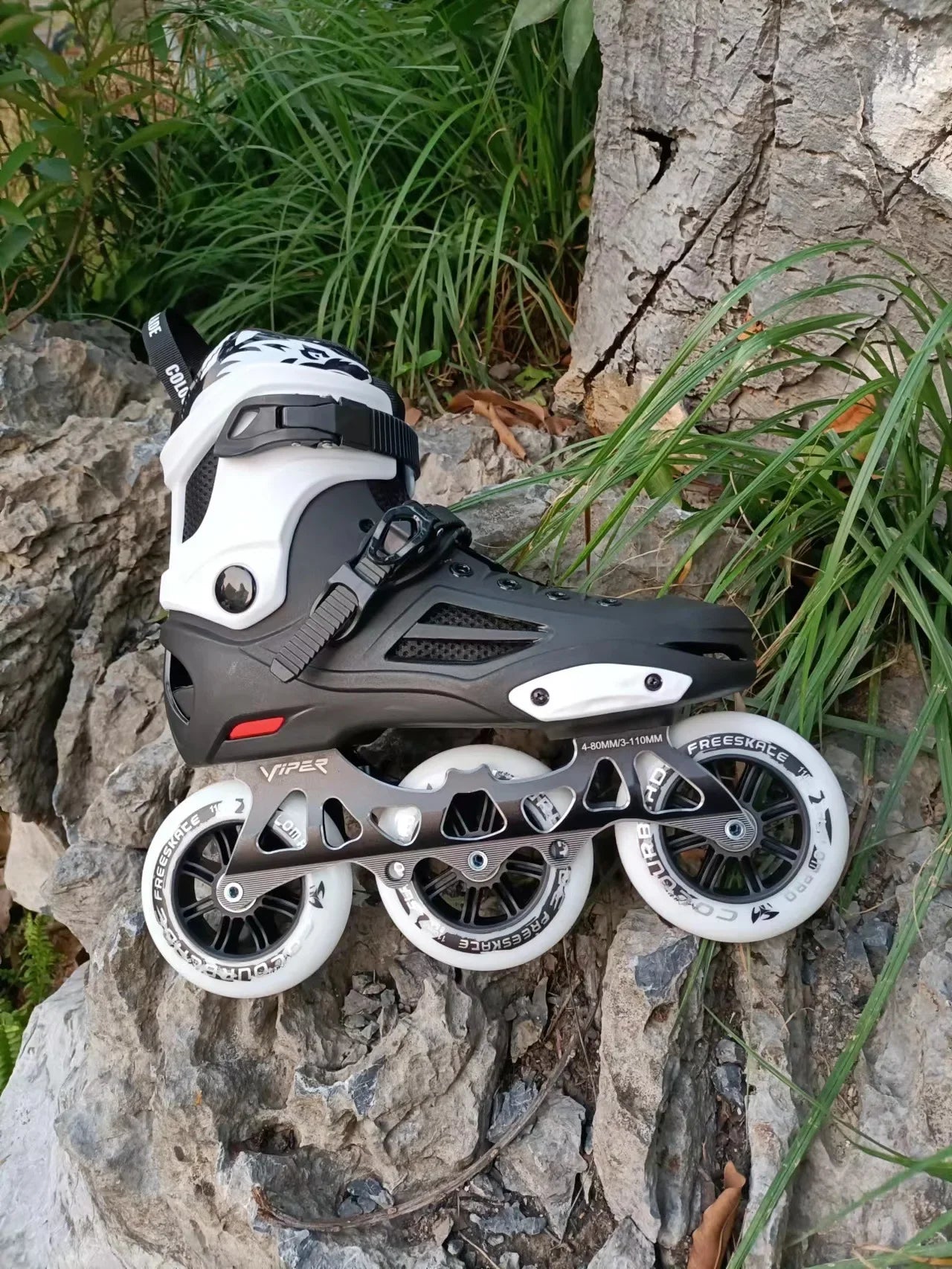 Big Wheel 3-Wheel Speed Roller Skates – Adult Professional Racing Inline Flat Skates