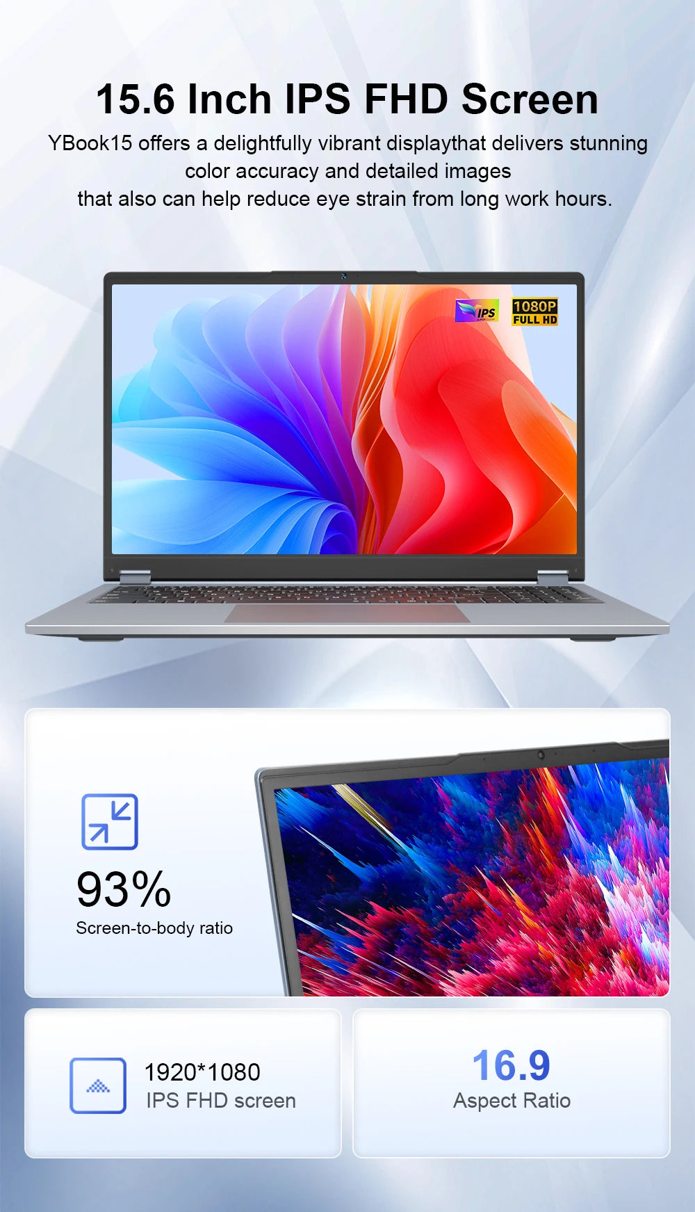 Ninkear YBOOK15 360° 2-in-1 Laptop – 15.6" FHD IPS Touch, AMD Ryzen 3 3200U, Up to 16GB DDR4, 512GB SSD, Windows 11 Pro