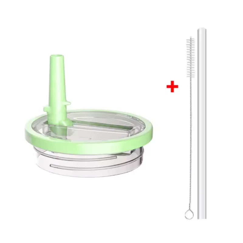 40oz Flip Straw Replacement Lid for Stanley 2.0 Tumbler – Leak-Proof Lid with Straw & Cleaning Brush
