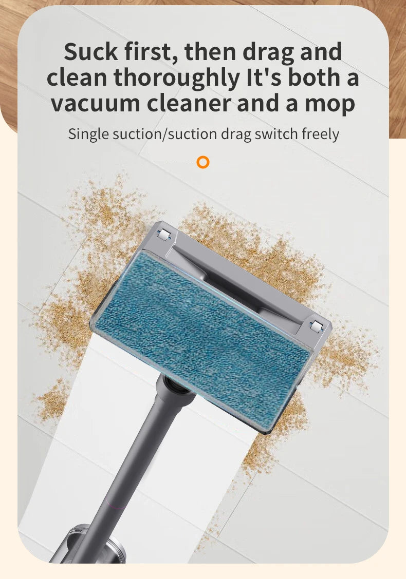 Cordless Vacuum Cleaner 15000Pa — 2-in-1 Stick & Handheld, Lightweight for Carpet, Hardwood Floor, Pet Hair & Car