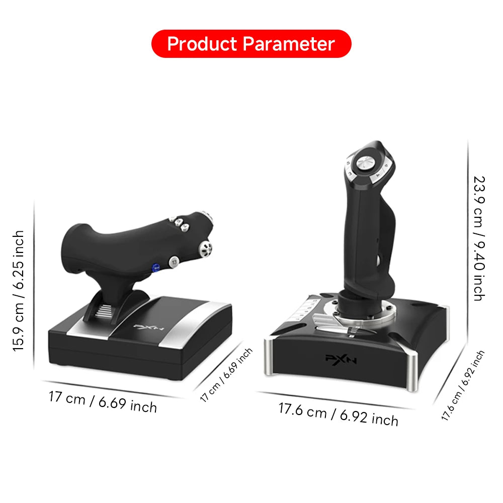 PXN 2119 PRO Flight Simulator Joystick – Vibration Gamepad for PC & PS4