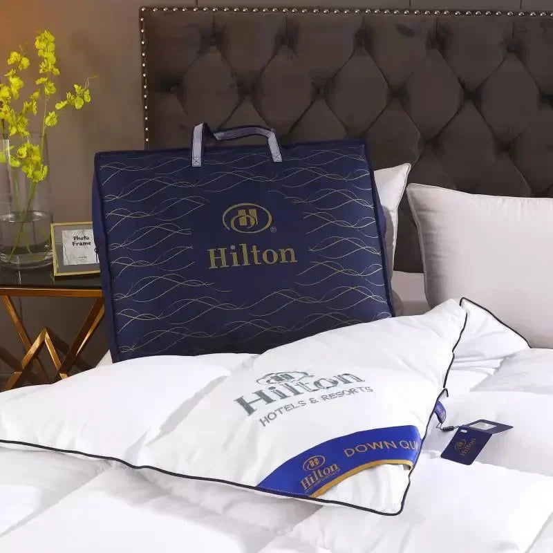Feather Velvet All-Season Hotel Comforter – Soft Warm Quilt, Air-Conditioner Blanket
