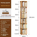 Vintage Rotating Bookcase – Compact Wooden Miniature House Display Shelf