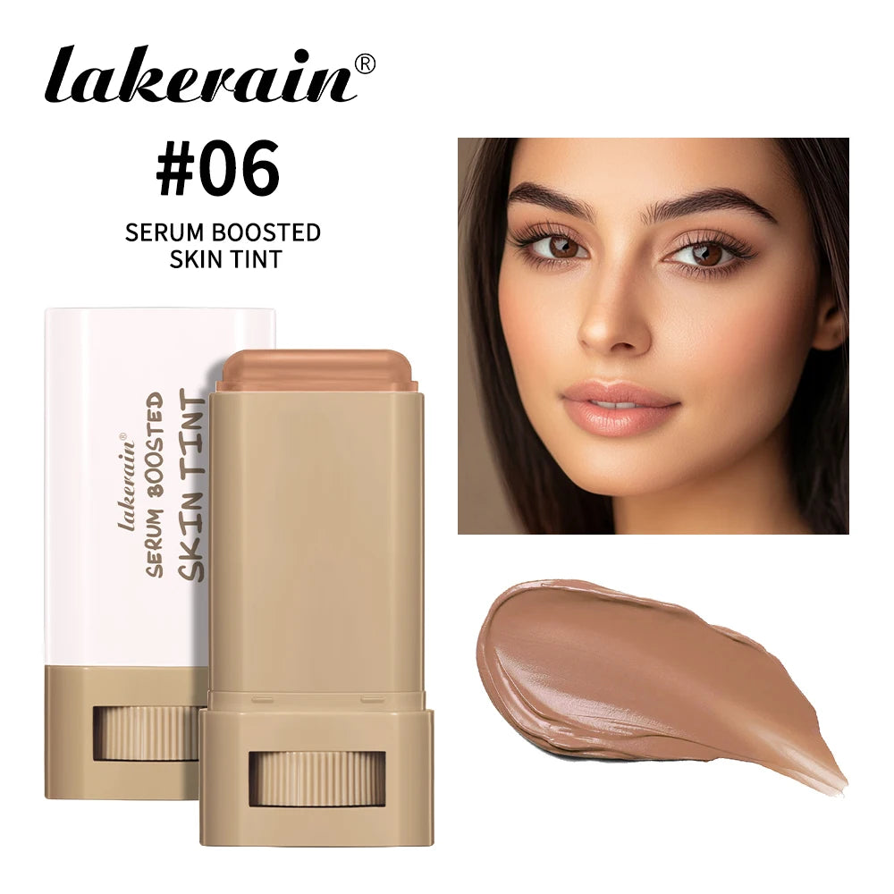 Skin Tint Foundation Stick — Waterproof Nourishing Tinted Serum Contour Balm