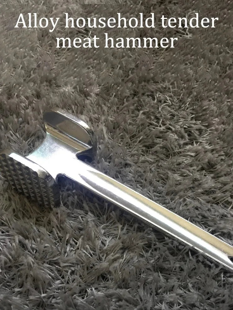 Aluminum Alloy Meat Tenderizer Hammer — Heavy-Duty Double-Sided Kitchen Mallet