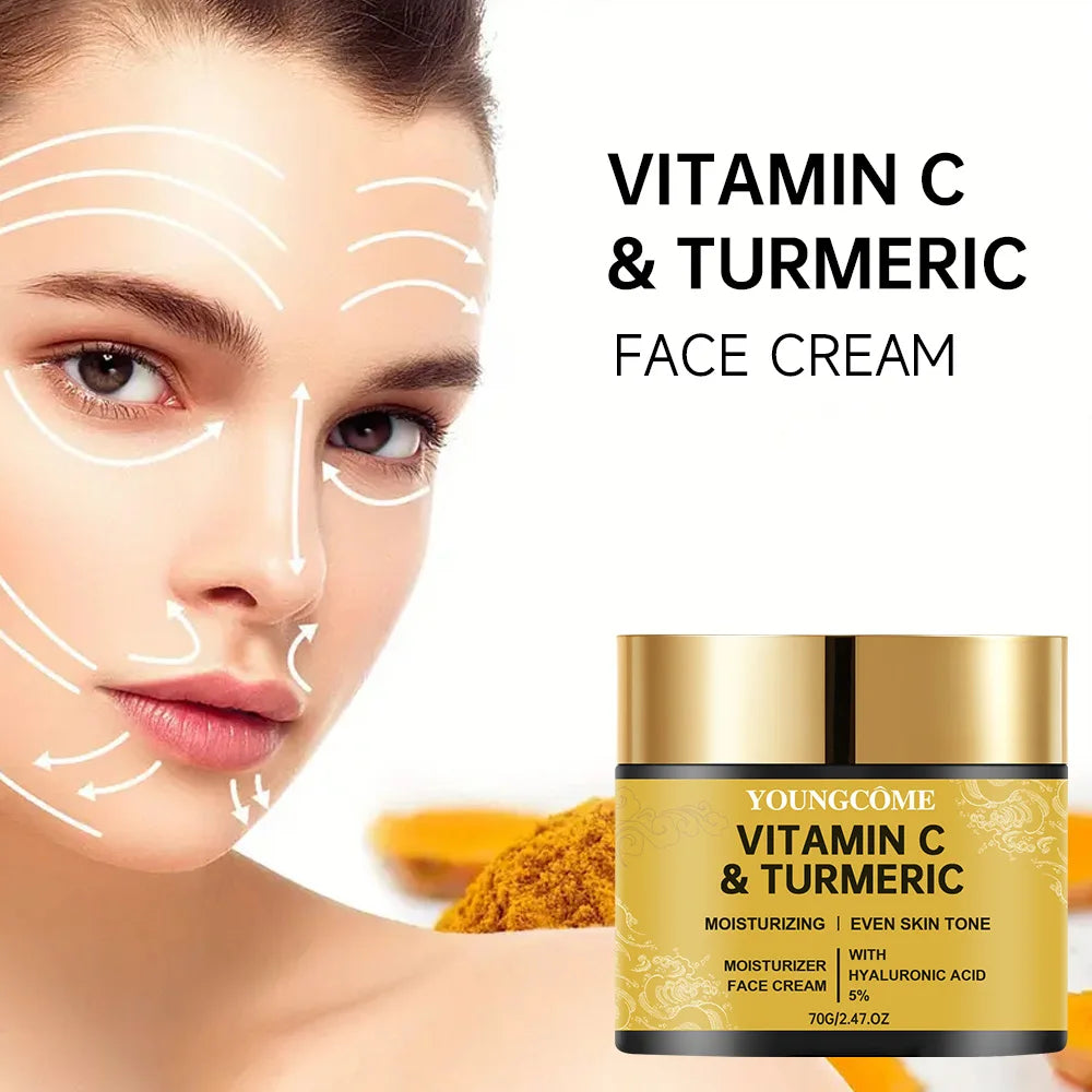 Turmeric Vitamin C Face Cream — Retinol Whitening Moisturizer
