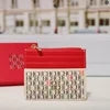 CH Letter Accent PU Leather Card Case Wallet – Elegant Compact Designer Wallet for Women