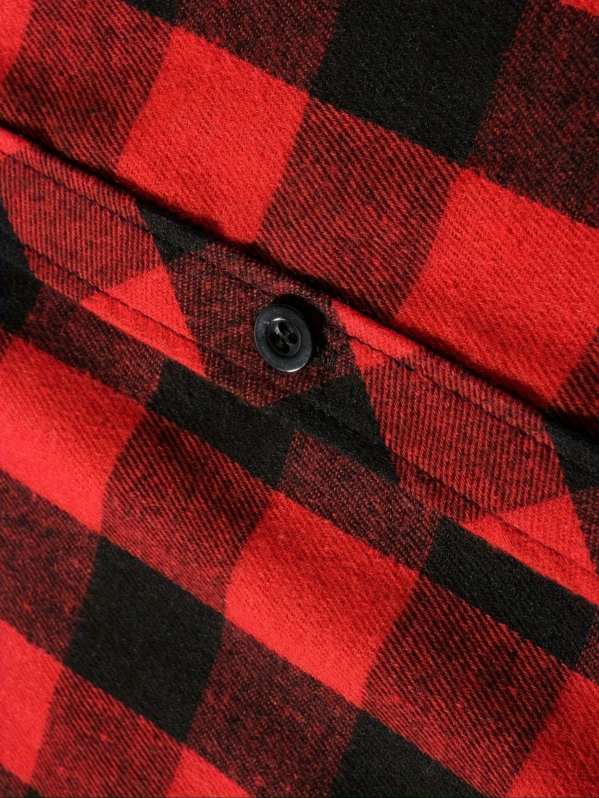 Men's Hooded Plaid Shirt Jacket – Casual Long-Sleeve Layer