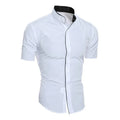 Men's Solid Color Casual Short Sleeve Shirt — Everyday Button-Down