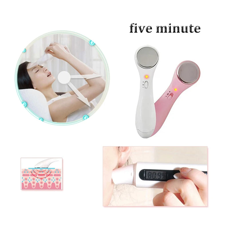 Ionic Ultrasonic Facial Beauty Device – Anti-Aging, Wrinkle Removal & Skin Firming Massager