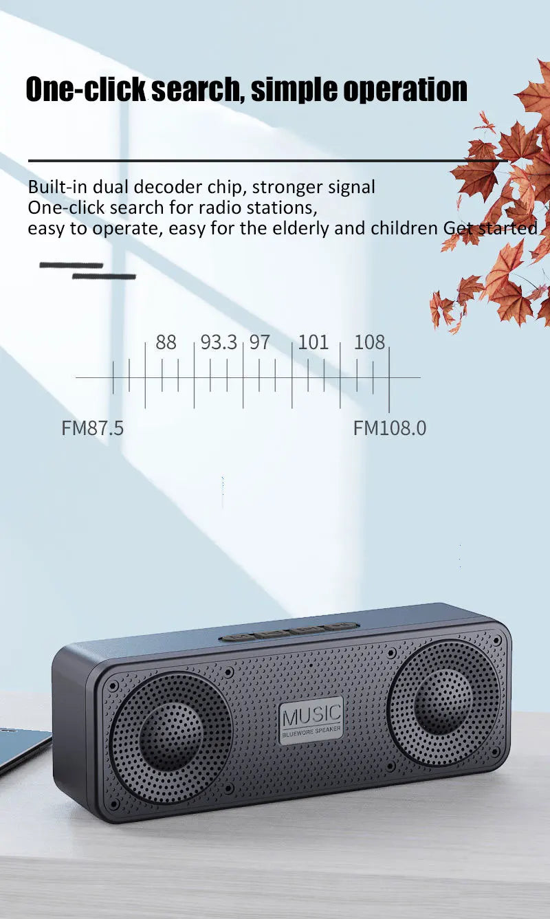 S18 Wireless Bluetooth Outdoor Speaker with FM Radio
