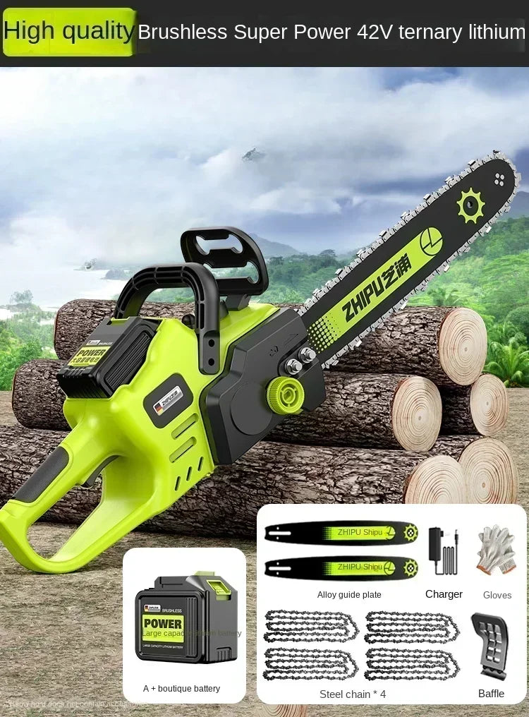 Portable Handheld Electric Saw — Cordless Mini Chainsaw for Wood Cutting