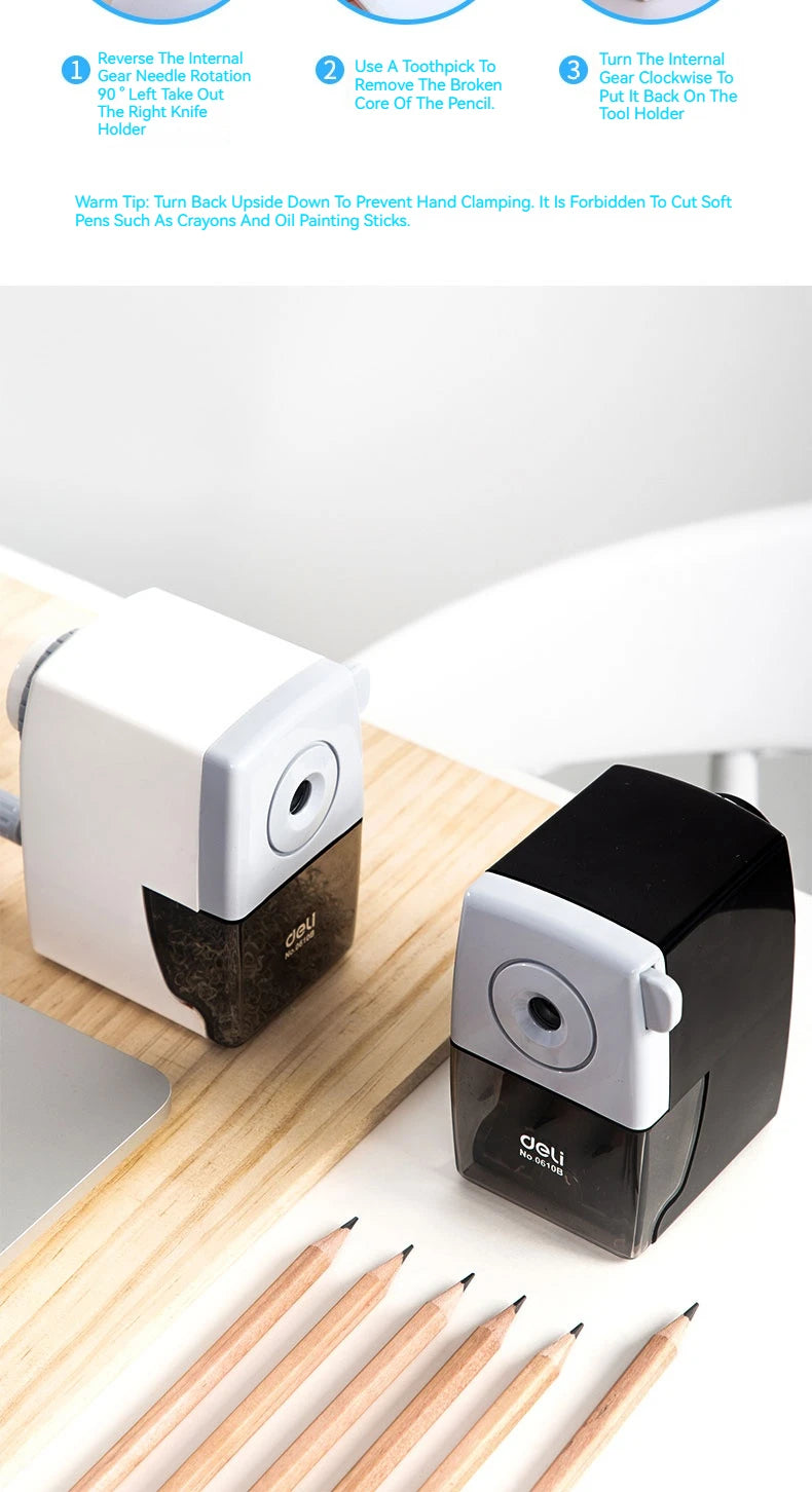Deli Manual Rotary Pencil Sharpener
