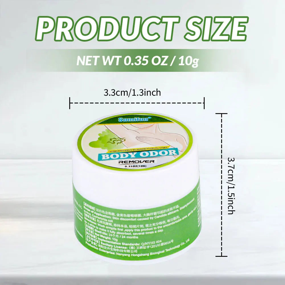 Underarm Odor Control Deodorant Cream 10g – Natural Plant Extract for Men & Women