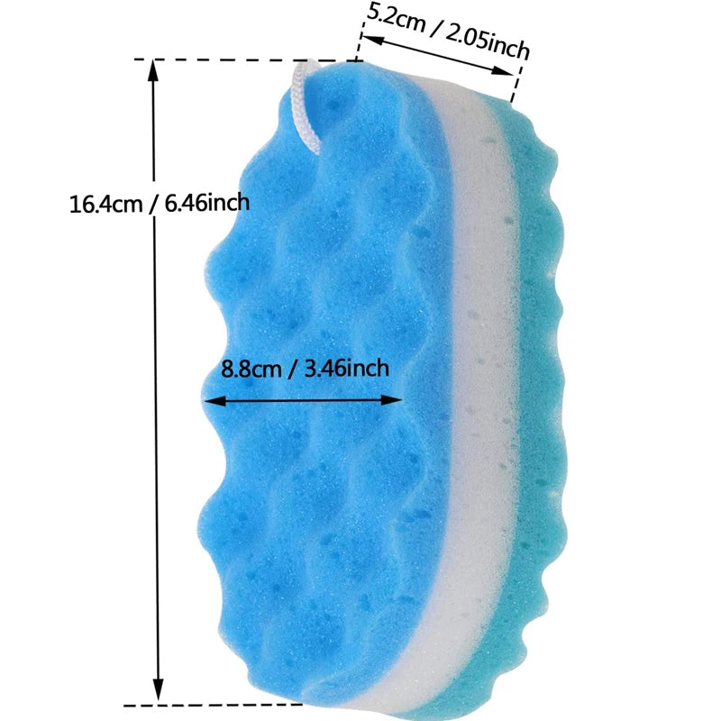 Soft Bath Sponge Body Scrub & Massage Brush – Exfoliating Skincare Shower Accessory