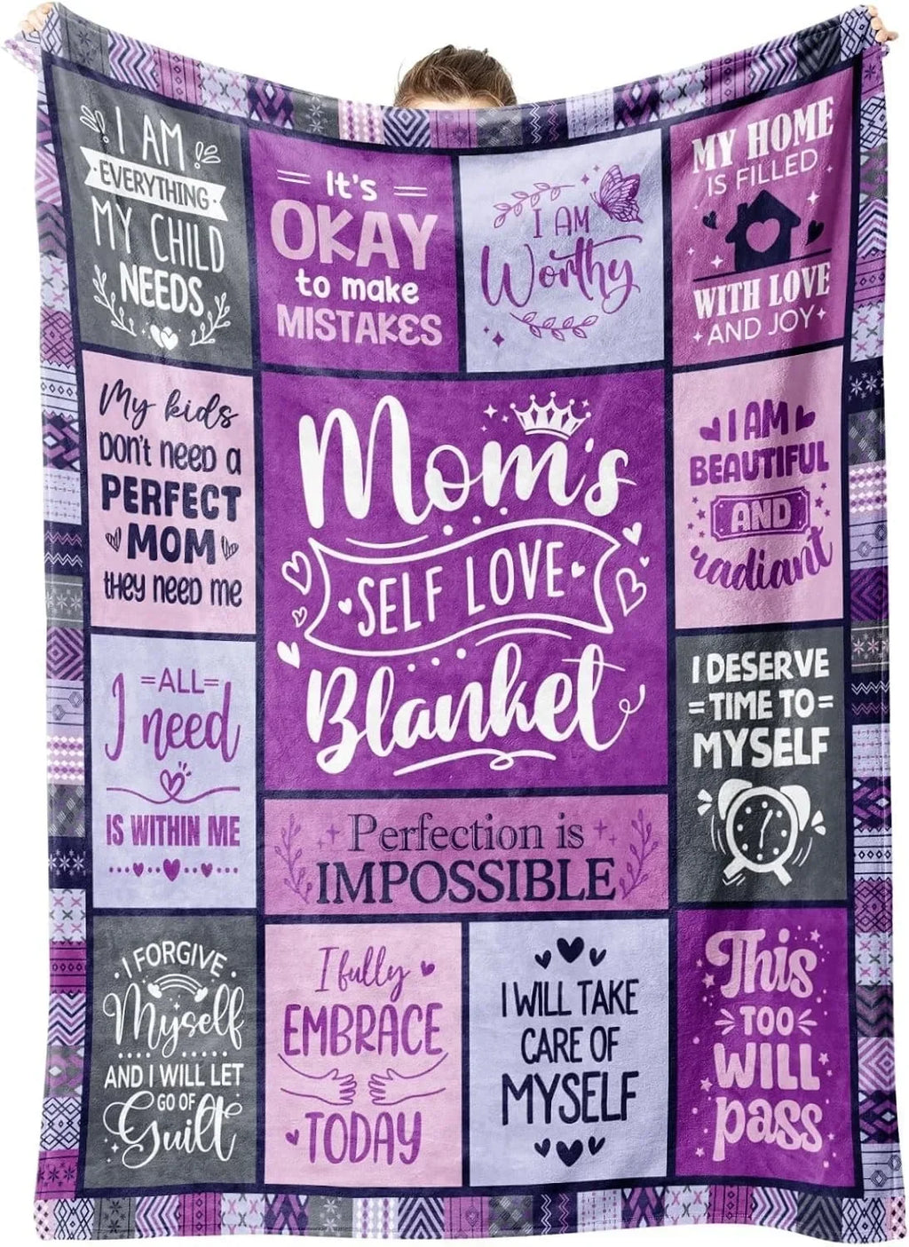 Family Gift Throw Blanket – Soft Warm Personalized Gift for Dad, Mom, Grandparents & Family