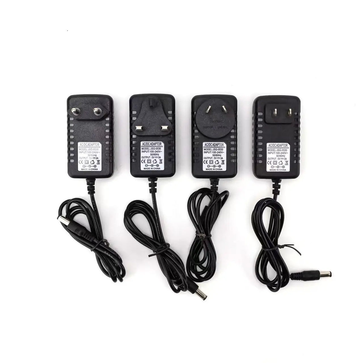 AC 220V to DC LED Power Supply Adapter – 5V–24V, 1A–10A with US/EU/UK/AU Plug Options