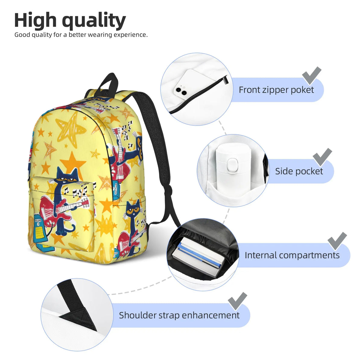 Pete the Cat Backpack – Everyday Character Rucksack