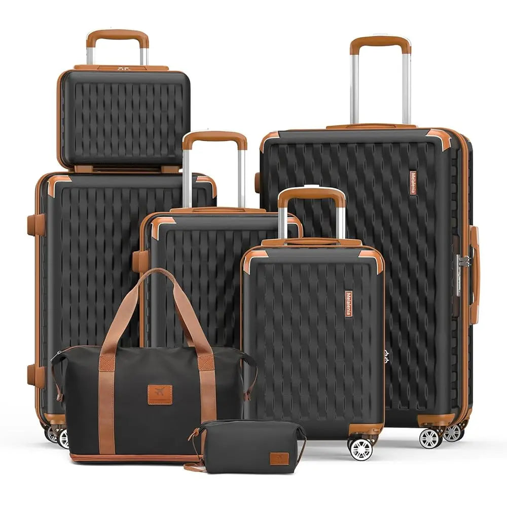 7-Piece Family Luggage Set with TSA Lock — Spinner Wheels