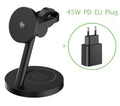 25W Qi2.2 Magnetic 3-in-1 Wireless Charging Station for iPhone & Apple Watch