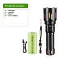78000000LM Ultra Bright LED Flashlight – USB Rechargeable Long Range Tactical Torch