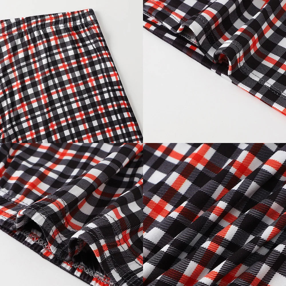 Men's Loose-Fit Plaid Stretch Boxer Shorts, 5-Pack