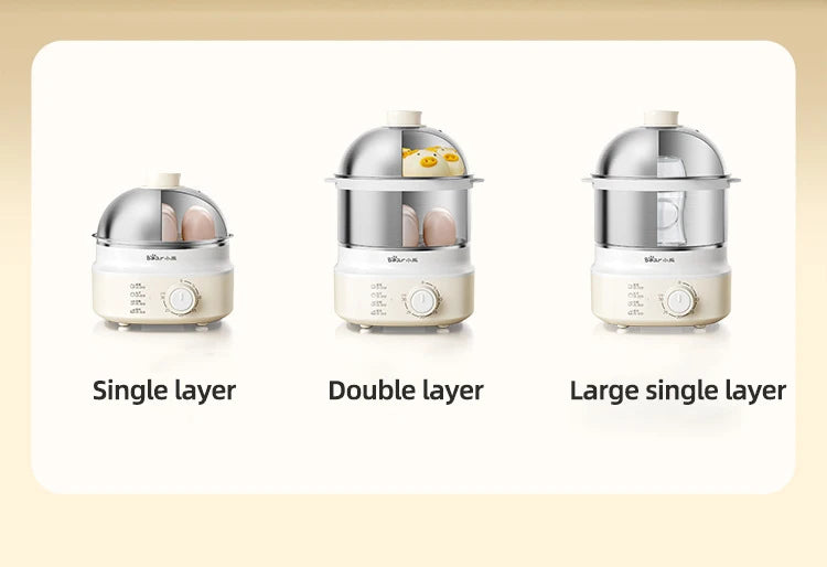 360W Electric Egg Cooker with Timer — Multicooker Steamer