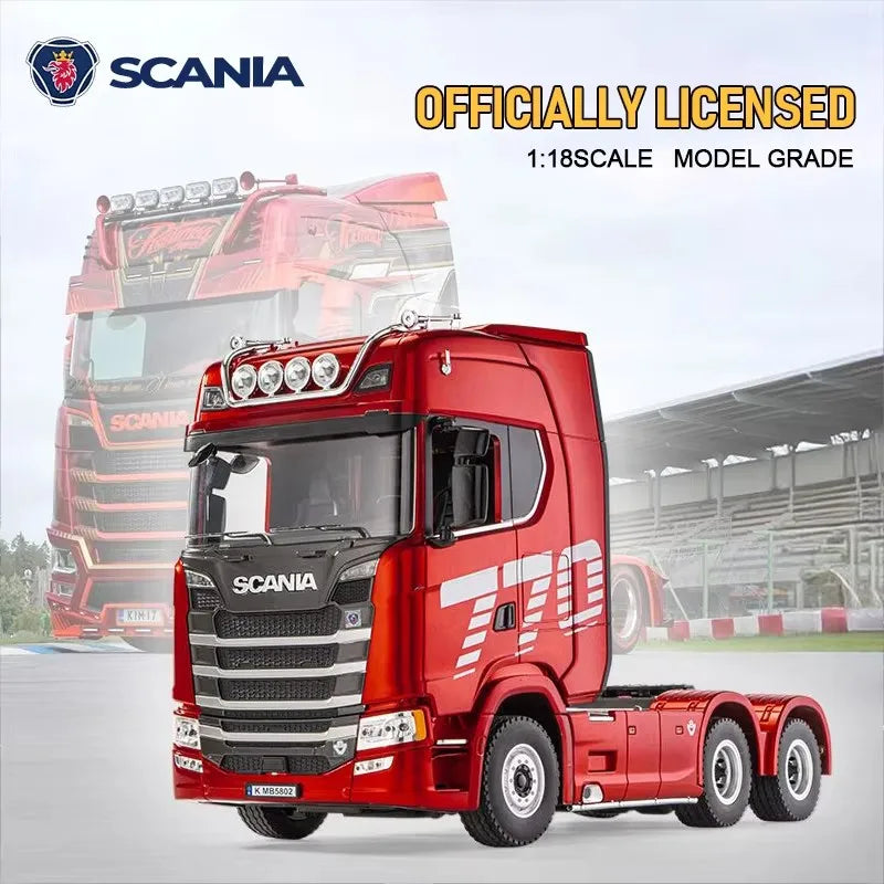 HUINA 1501 1:18 Scale RC Semi Trailer Truck with Sound & Lights – 770S Flatbed Engineering Model