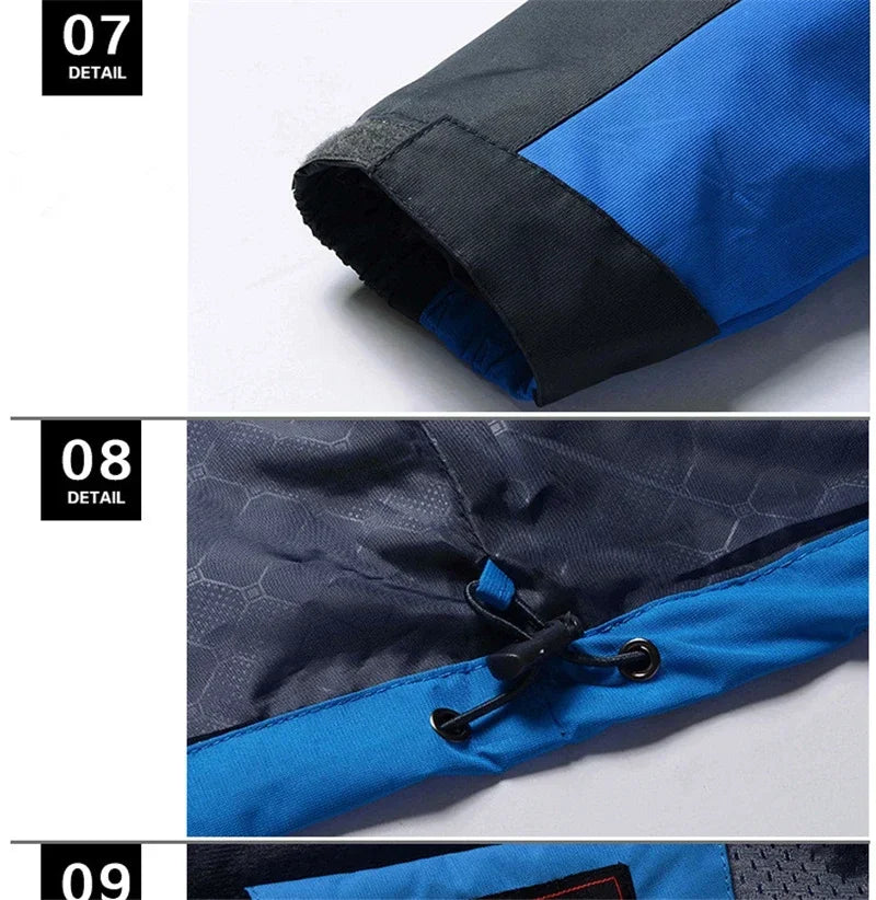 Men's Thick Waterproof Hooded Parka – Plus Size Military Fleece Jacket up to 9XL