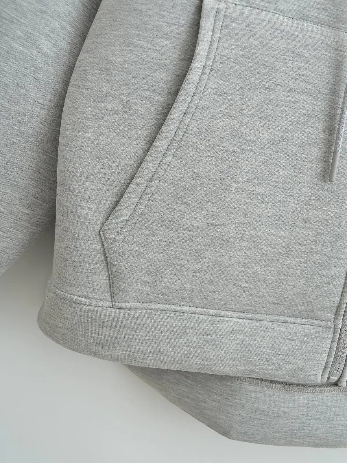Women's Oversized Zip-Up Hoodie Coat – High Street Double Pocket Outerwear