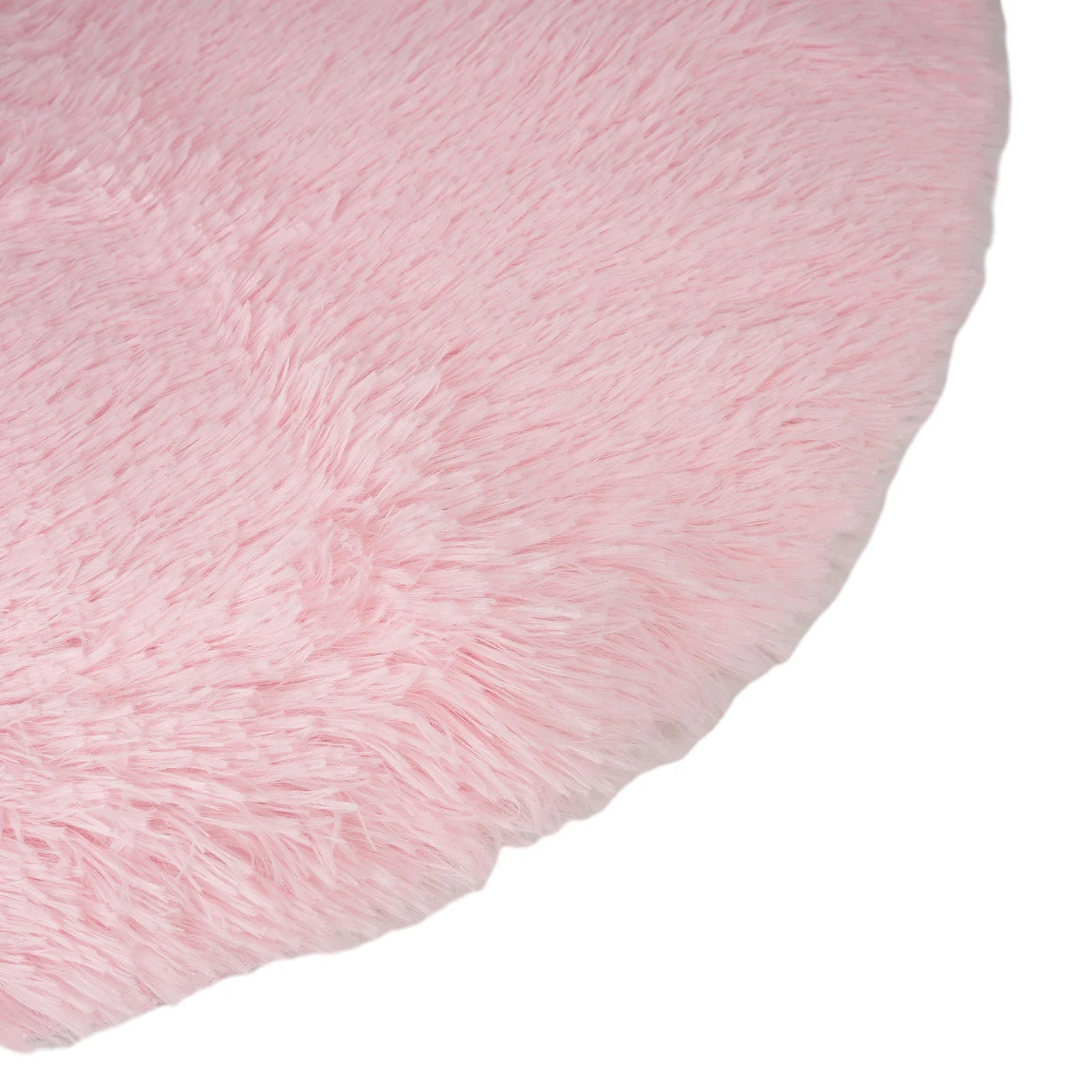 Super Soft Shaggy Area Rug – Anti-Slip 4cm Pile Round Rug for Living Room & Bedroom, 12 Colors & 3 Sizes