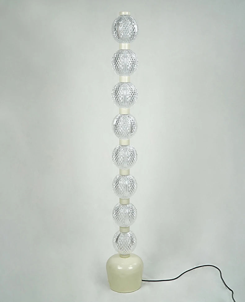 Globe Floor Lamp – Eight-Light Vertical Design