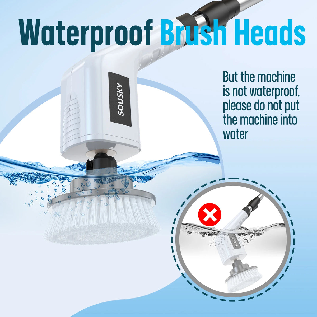 Electric Cleaning Brush – 8-in-1 Cordless Handheld Spin Scrubber with LED Display for Bathroom & Kitchen