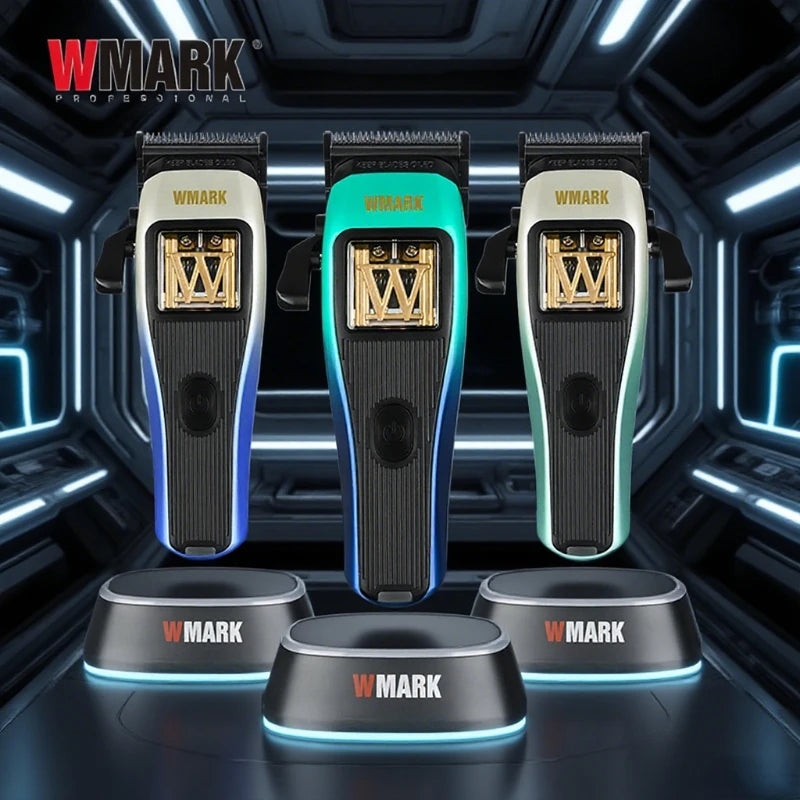 WMARK NG-X1 POLAR Professional Hair Clipper – Vector Motor, 10,000 RPM, DLC Blade, 150-Min