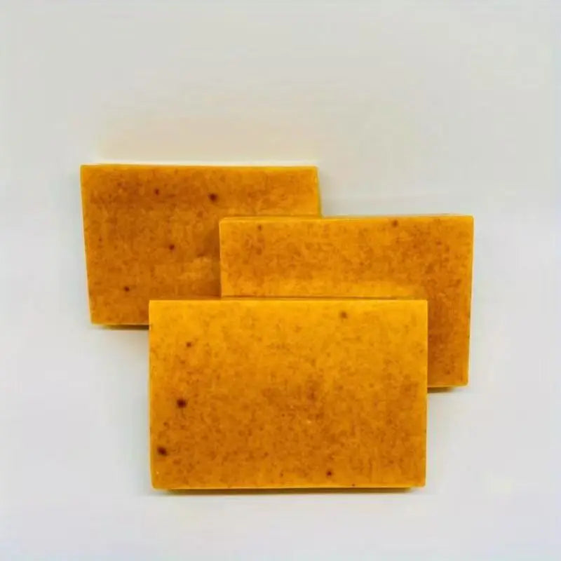 Turmeric, Lemon & Kojic Acid Handmade Cold Soap – Natural Brightening Bar for Face & Hands