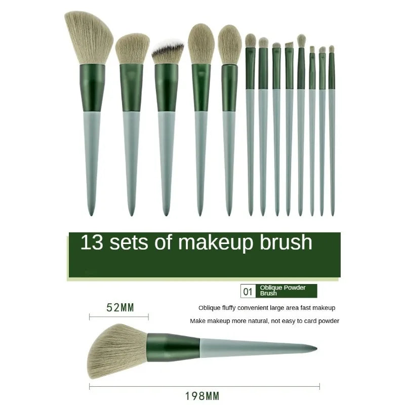 Soft Hair Makeup Brush Set — Foundation & Blush