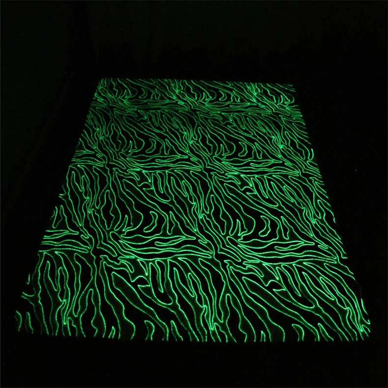 Rainbow Unicorn Glow in the Dark Area Rug – Large Kids Room Carpet with Stars