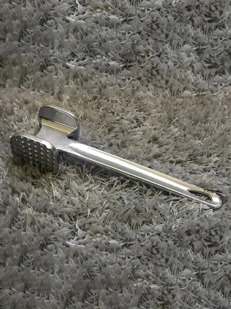 Aluminum Alloy Meat Tenderizer Hammer — Heavy-Duty Double-Sided Kitchen Mallet