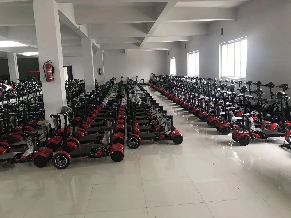 4-Wheel Mobility Scooter for Seniors, Foldable Electric Travel Scooter