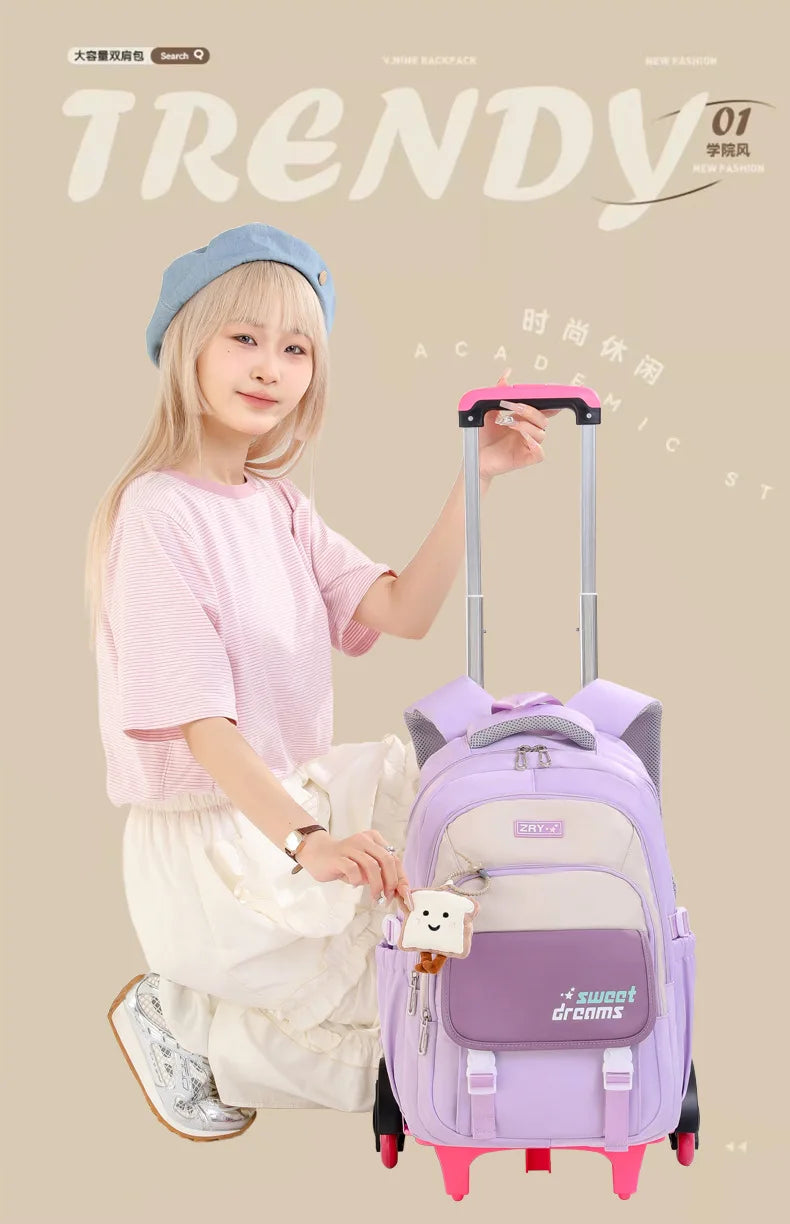 Trolley School Backpack – Two- & Six-Wheel Options