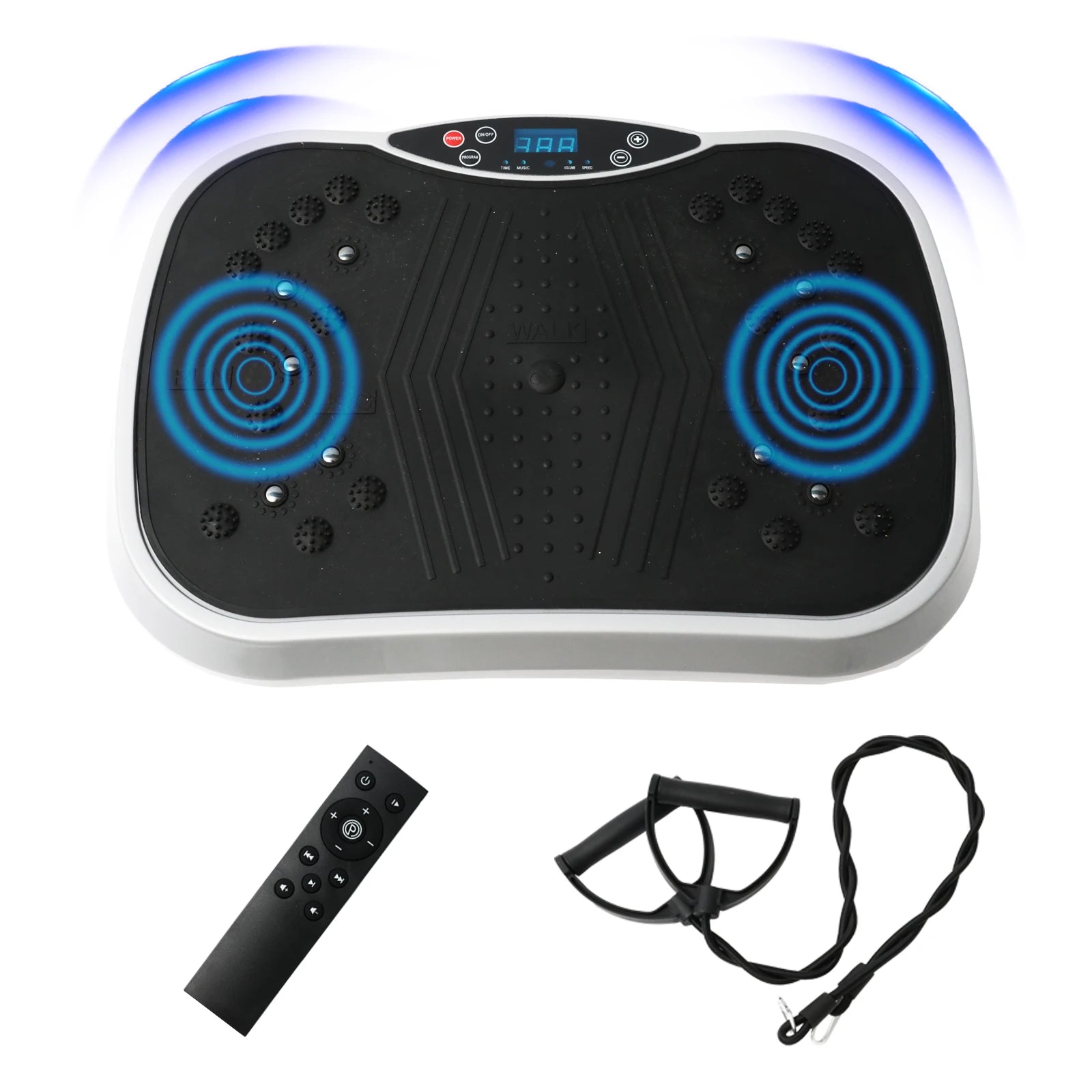 Vibration Plate Exercise Machine — 200W Full-Body Platform with 99 Speed Levels, Resistance Bands & Remote