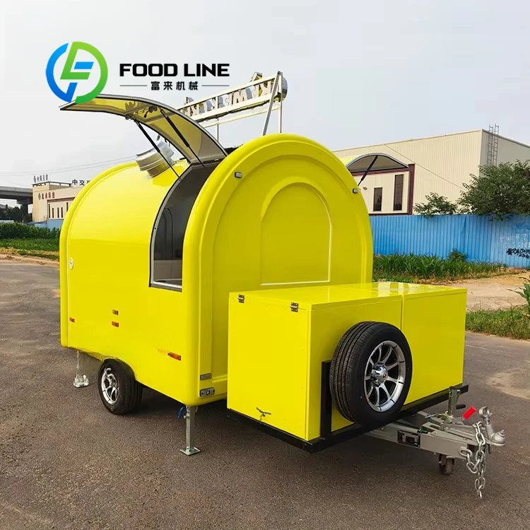 Customized Smart Mobile Food Truck — Hot Dog, Burger, Coffee & Ice Cream Trailer