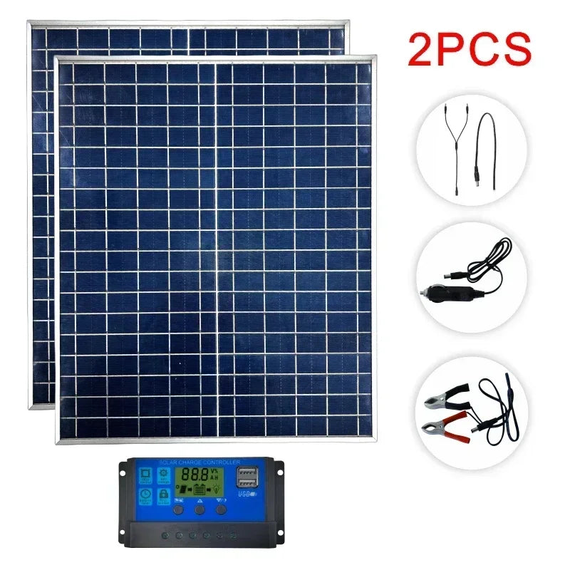 500W–1000W Solar Panel Kit — Complete Off-Grid Solar System for Home, RV & Cabin