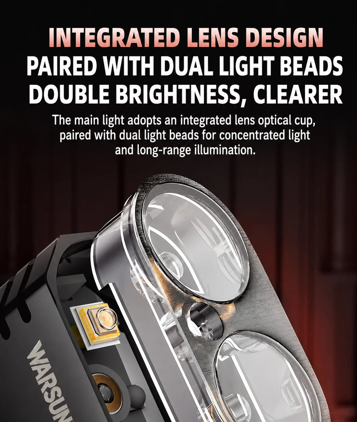 WARSUN X6 Pro – 45W Powerful Mini LED Inspection Flashlight, Magnetic Base, UV, USB Rechargeable