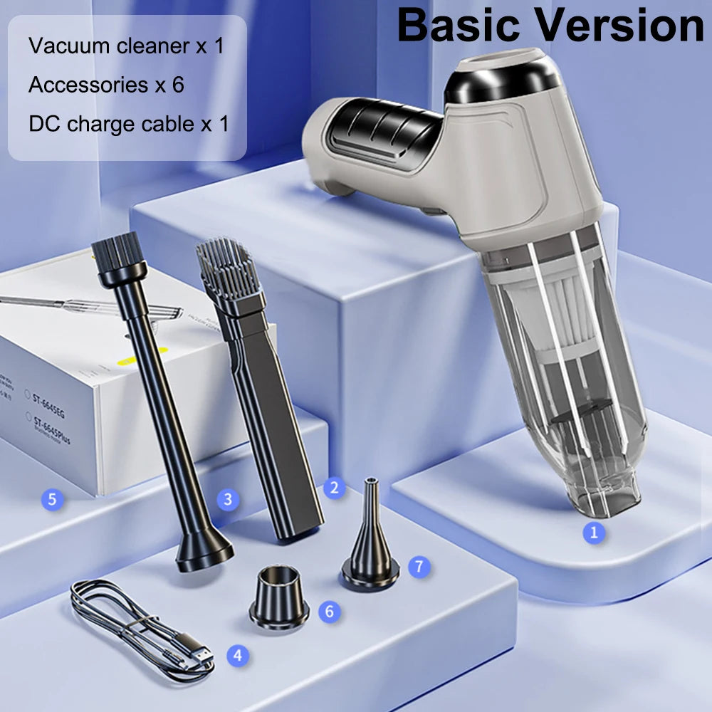 Wireless Car Vacuum Cleaner – 95000PA Strong Suction Handheld Mini Blower for Car & Home