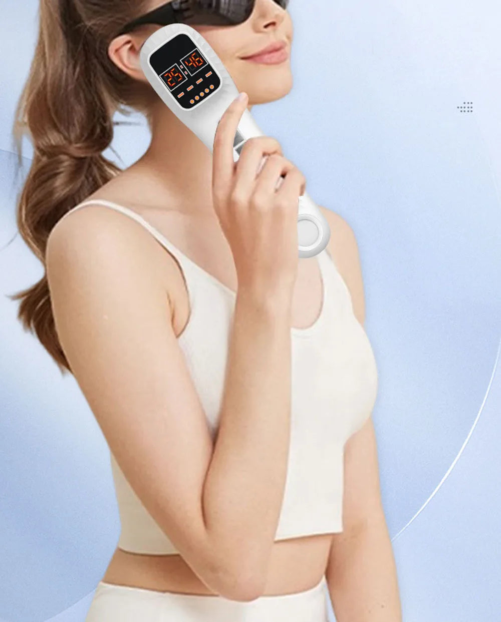 Handheld Red Light & Infrared Therapy Device – 650nm + 808nm Face & Body Skin Rejuvenation