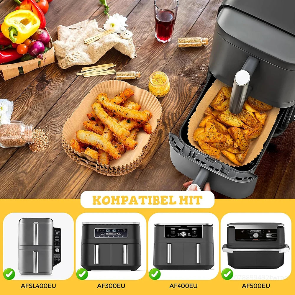 Air Fryer Paper Liners for Ninja – 20.5 × 14cm